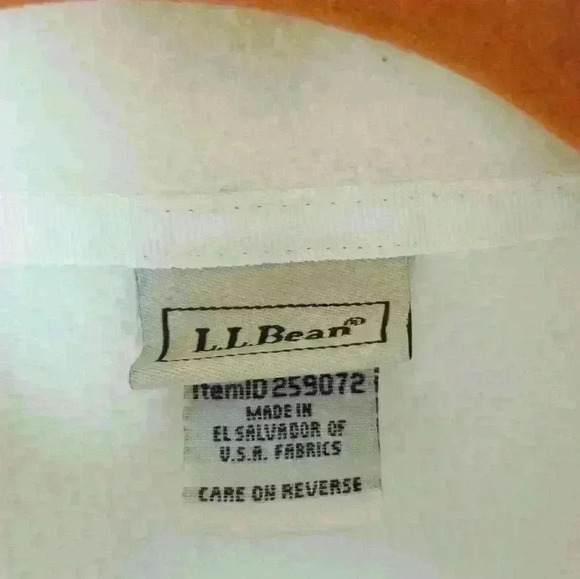 L.L.Bean white fleece zipper jacket Size M. - Picture 3 of 4